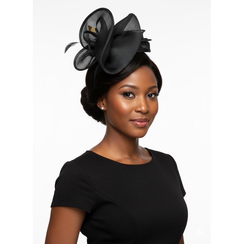 Raven Elegant Fedora Fascinator Hat
