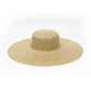 Natural Beige Wide Brim Sun Hat.