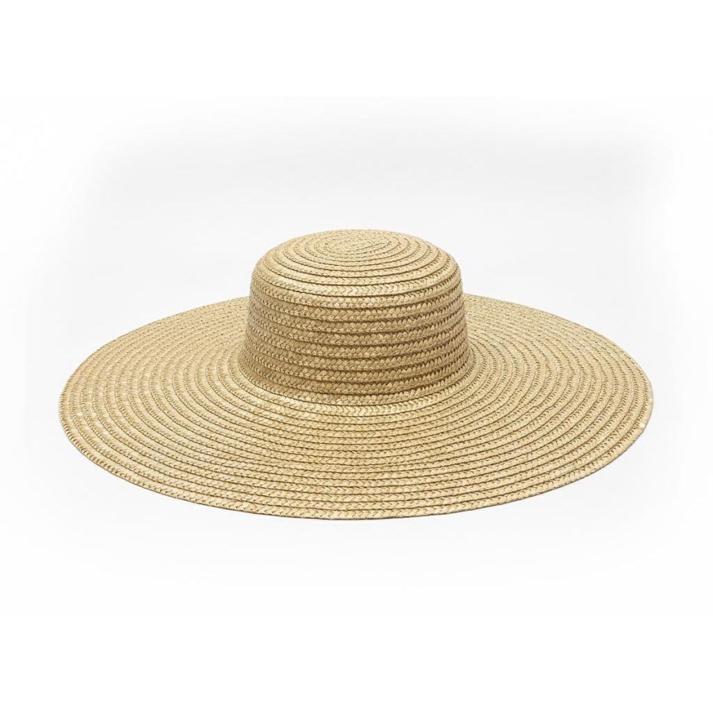 Natural Beige Wide Brim Sun Hat.