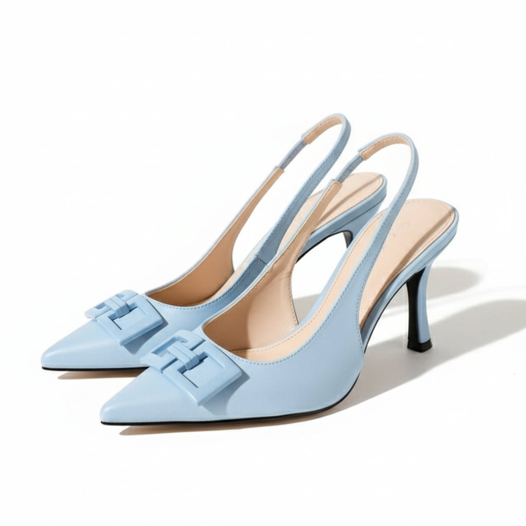 Women's Pointed Toe Slingback Heels