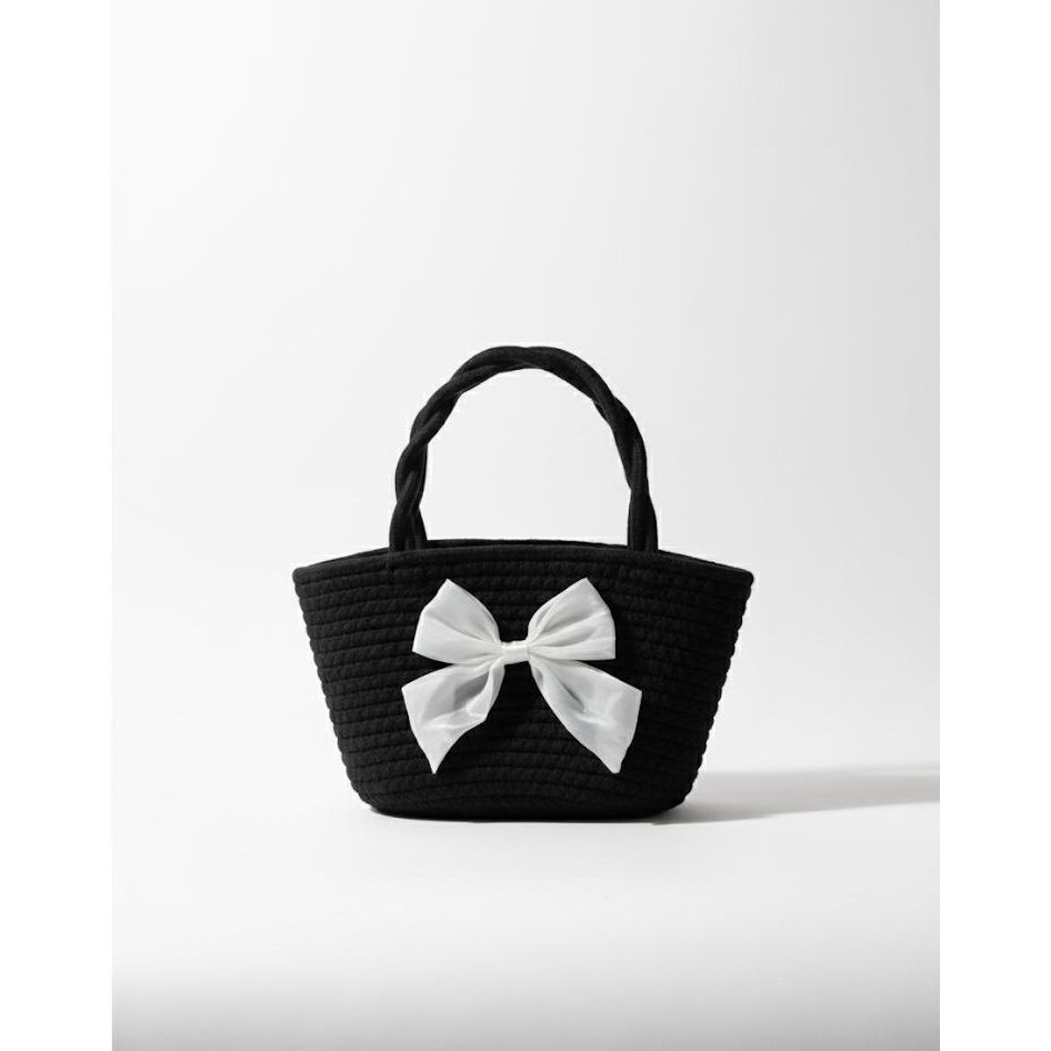 Couture Brooch Big Ribbon Paper Tote Bag