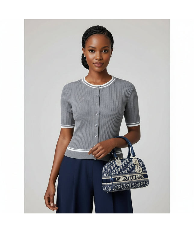 Short Sleeve Elegant Cardigan with Front Button – YELLOW SUB TRADING