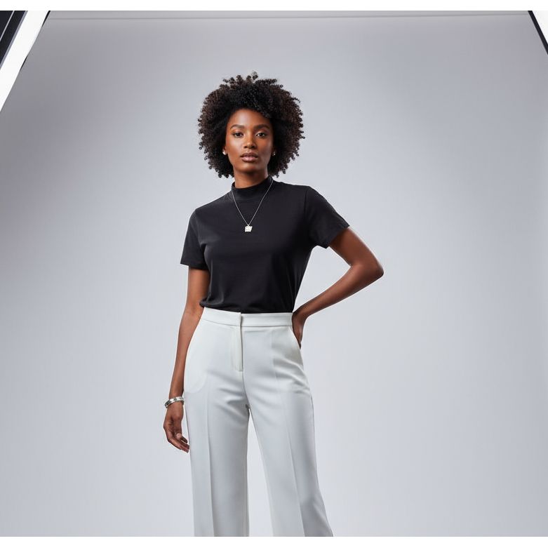 Sexy Pullovers Turtleneck Sleeveless T-Shirts Tops