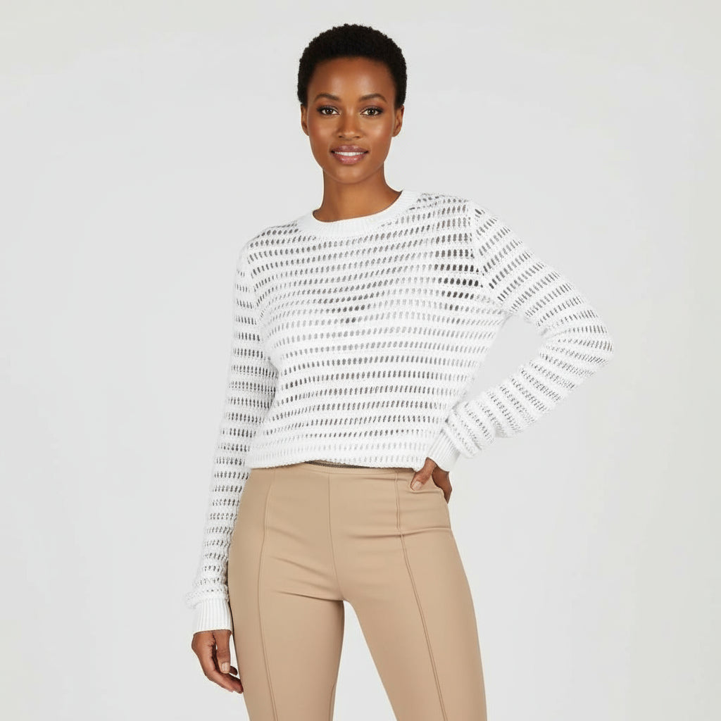 Long Sleeve  Casual Crew Neck Solid Colour Sweater