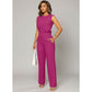 Chic  Sleeveless Top & High-Waist Pants 2-Piece Set