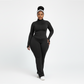 Women’s Two-Piece Zipper Top & Flared Pants Set