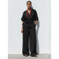 Two-Piece Linen Co-Ord Set with Belted Top & Wide Leg Pants