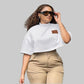 Casual Oversized  Short Sleeve Crop T-Shirt