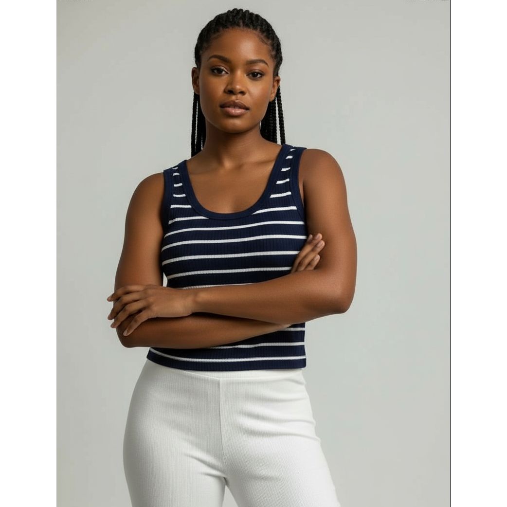 Sleeveless Cotton Lycra Tank Top