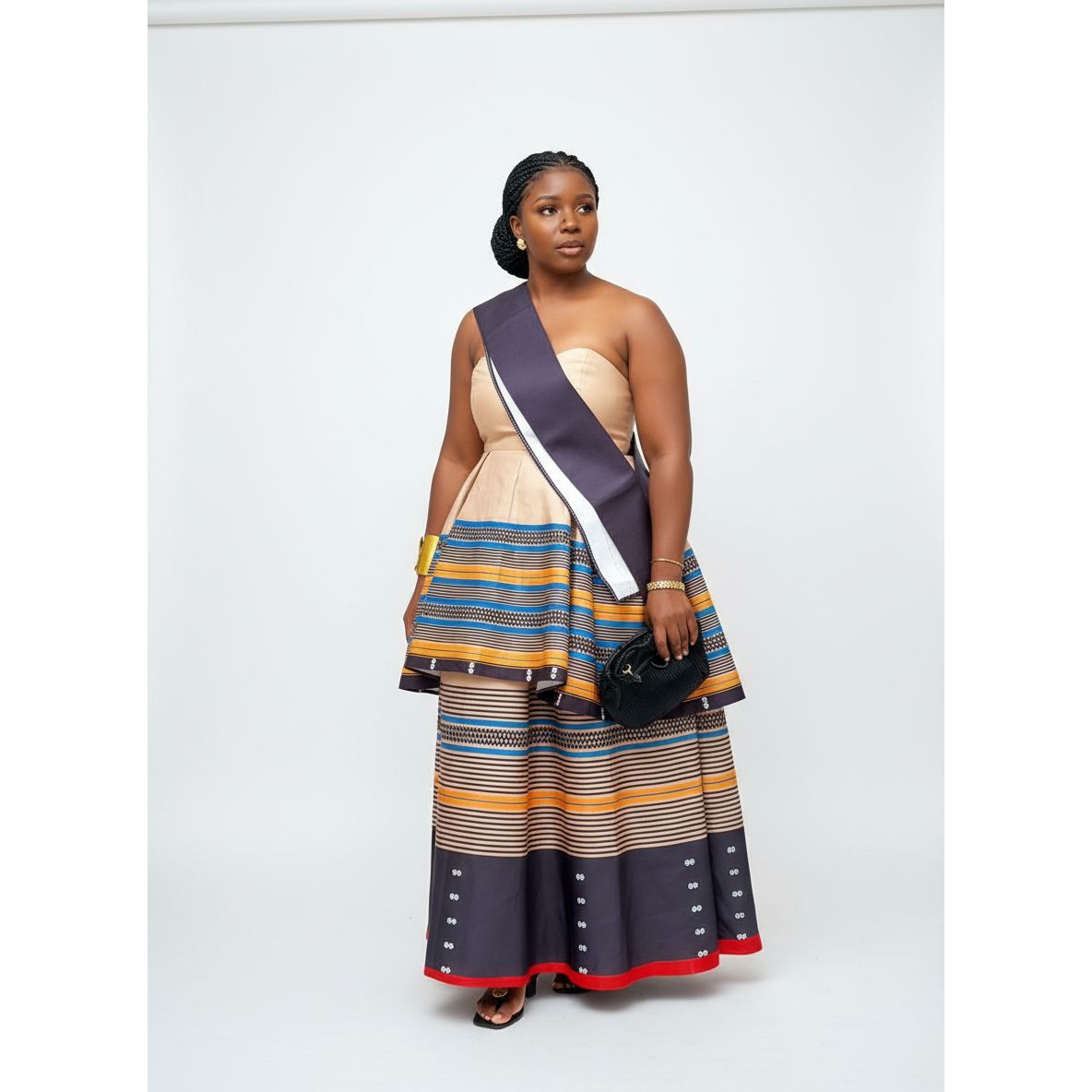 Vintage Ankara Boobtube Maxi Dress