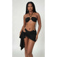 Halter Neck Bikini Tops, Bottoms, And Cover-up Skirts