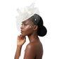 Sinamay Feather Fascinator Headpiece For Drag Queens