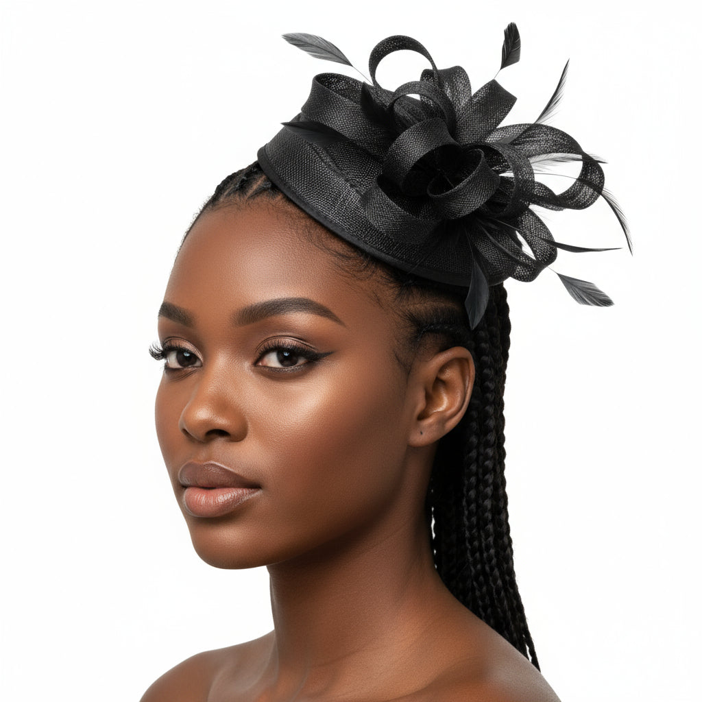 Chic Feather Fascinator Hat