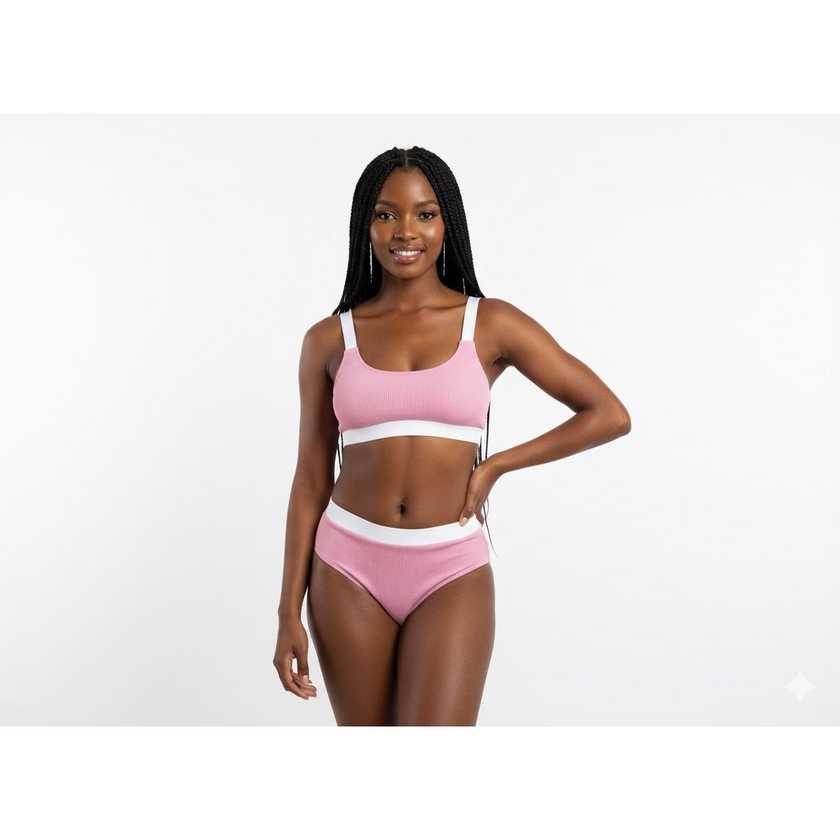 Tie Side Bikini Bottom and Triangle Bikini Top