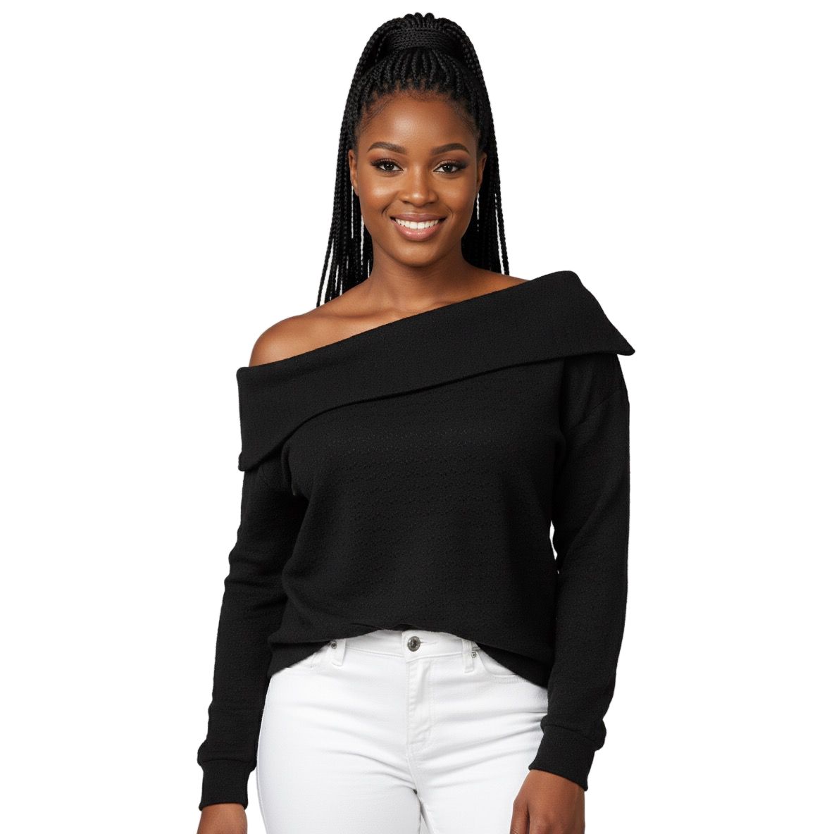 Off-Shoulder Sweater.