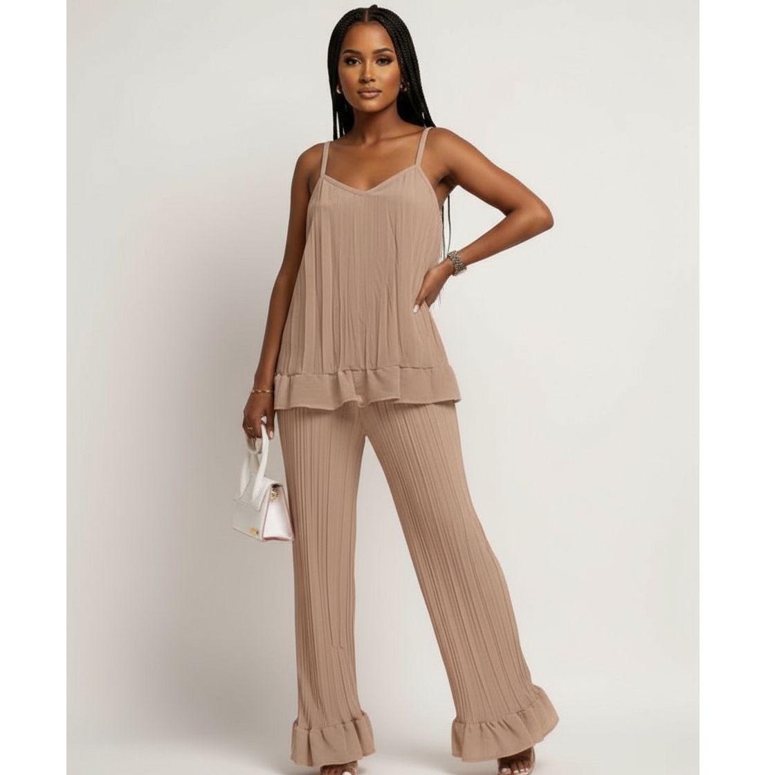 Summer 2 Piece Outfits Knit Lounge Sets