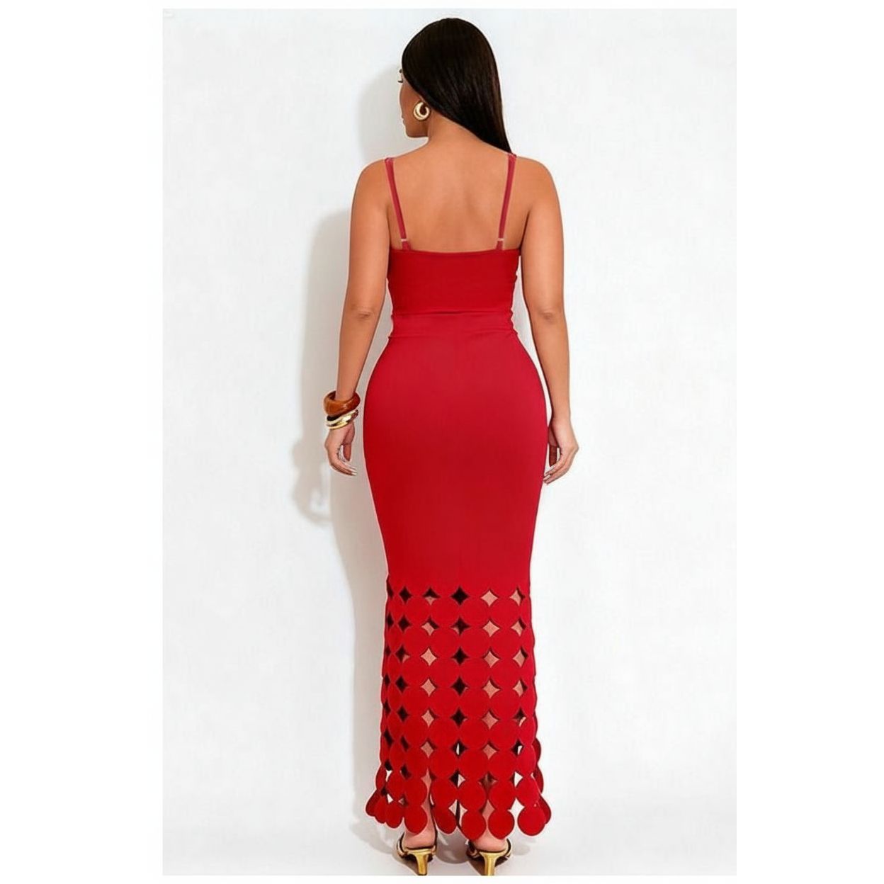 Sleeveless Chained Desire Maxi Dress