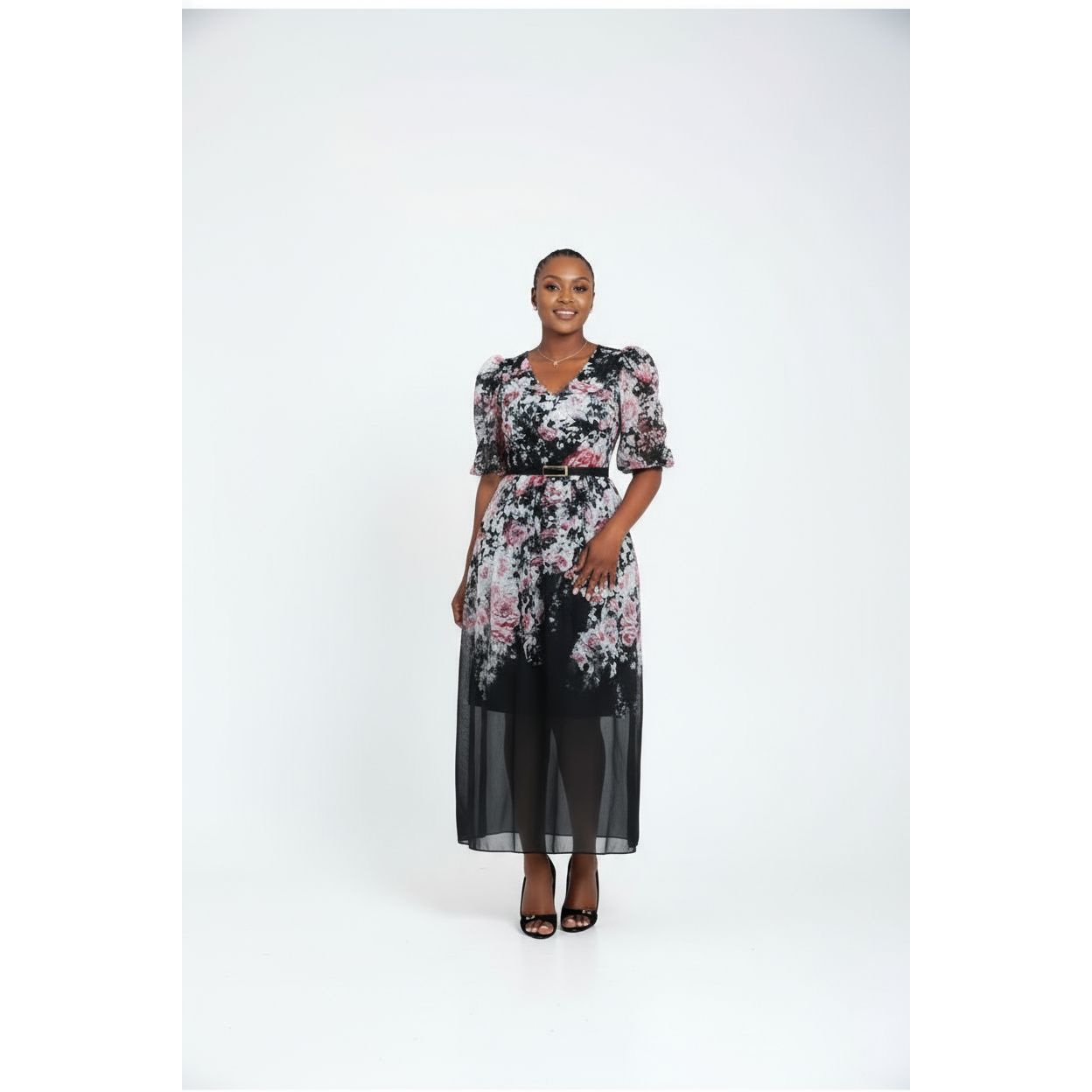 Floral Print Maxi Dress