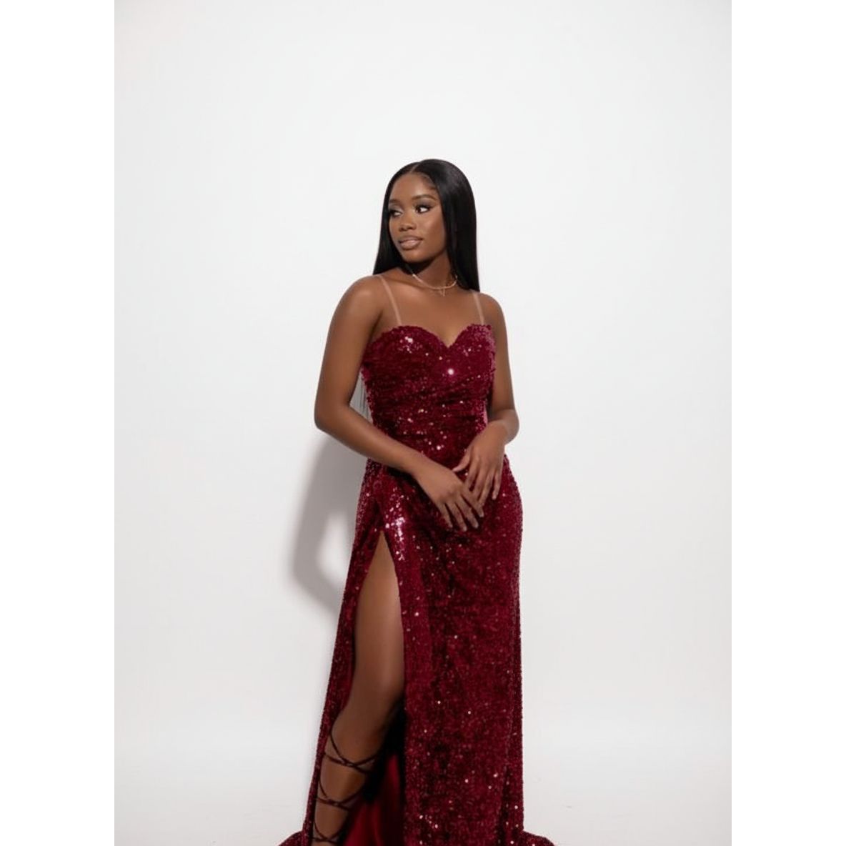 Sequin Party Prom Evening Dress