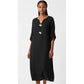 Vintage French-Inspired A-Line Midi Dress