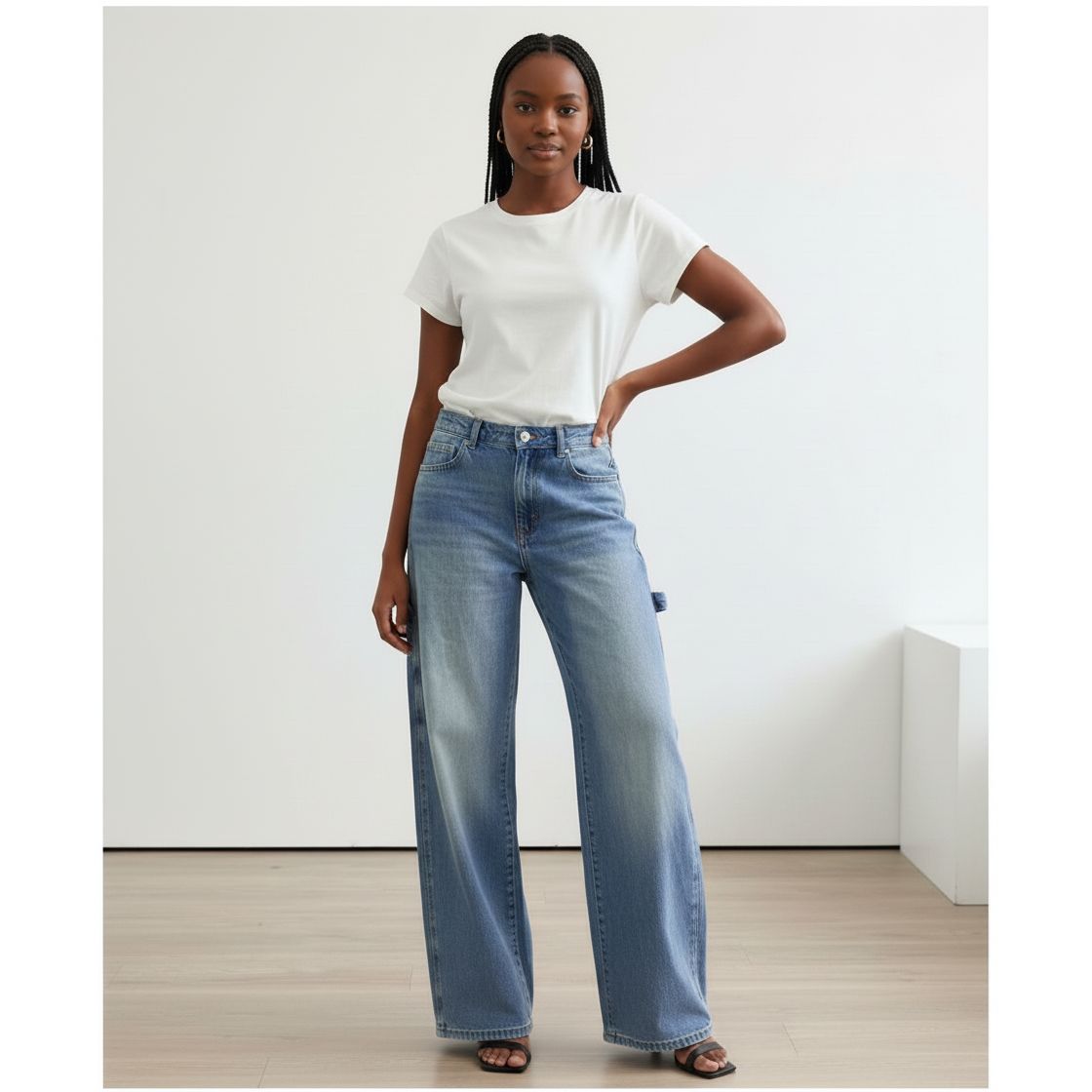 Organic Cotton Wide Leg Jeans