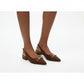 Women Kitten Slingback Mid Low Pumps