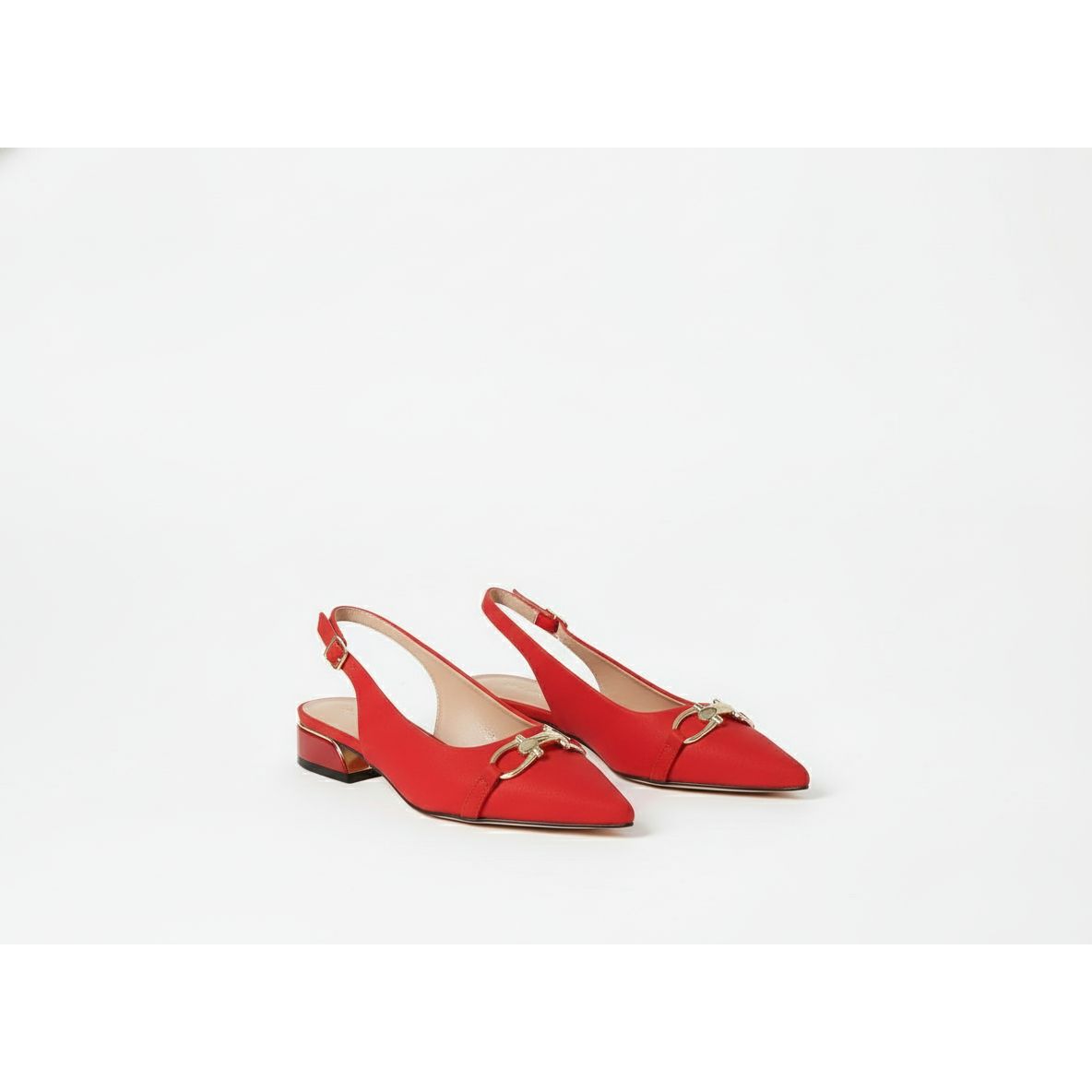 Women Kitten Slingback Mid Low Pumps