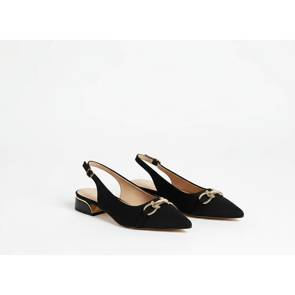 Women Kitten Slingback Mid Low Pumps