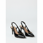 Womens Slingback Pump Heels with Buckle Detail