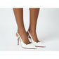 Womens Slingback Pump Heels with Buckle Detail