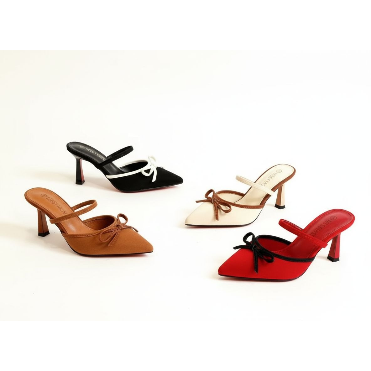 Women's Two Toned Bow Sandal
