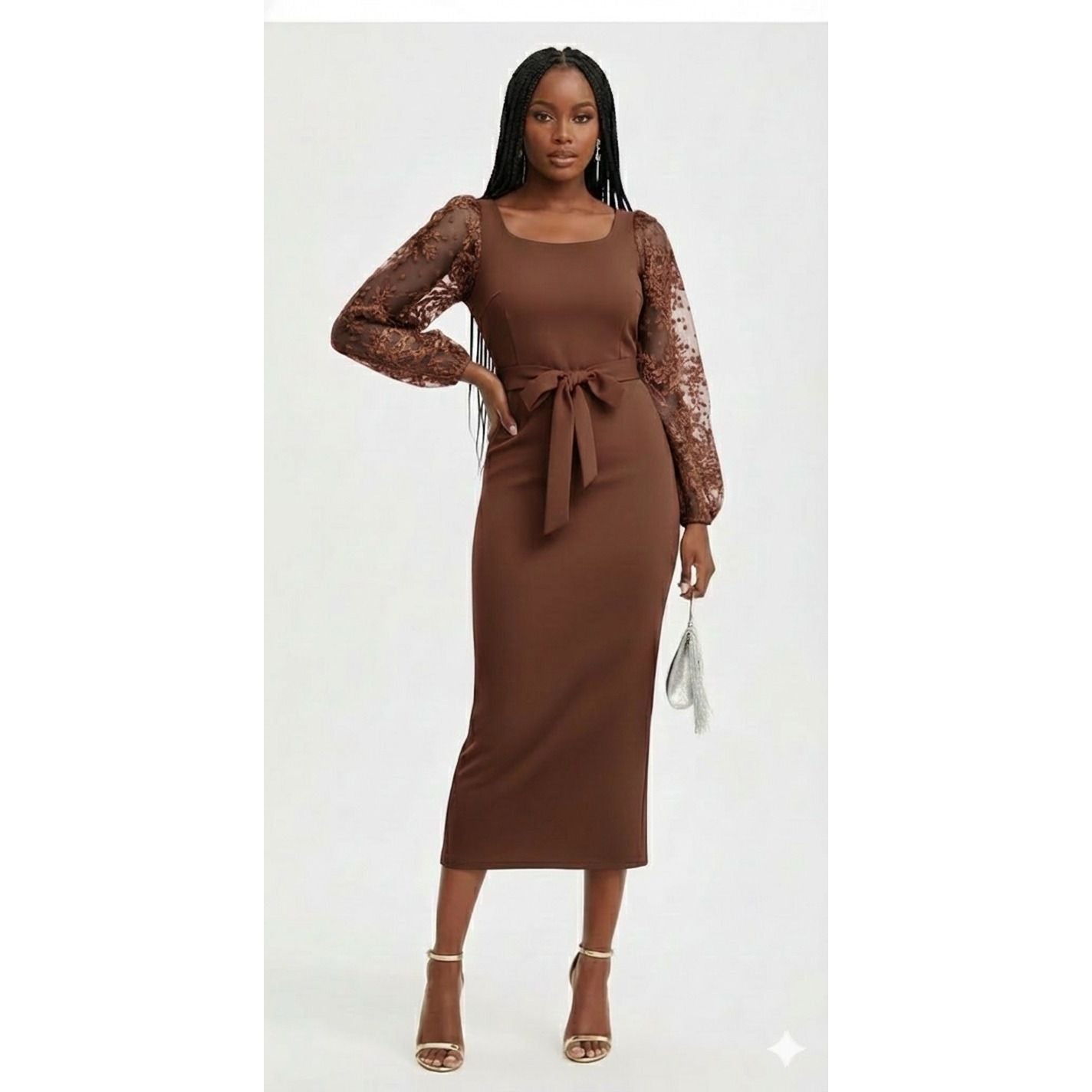 Long Sleeve Lace Bodycon Dress