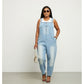 Cargo Denim Buttoned Jumpsuit