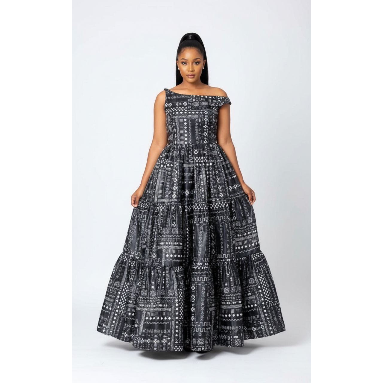 Comfortable Sleeveless Platted Maxi Dress