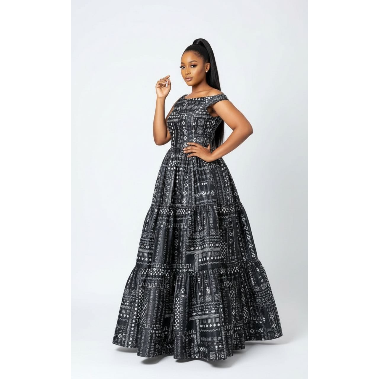 Comfortable Sleeveless Platted Maxi Dress