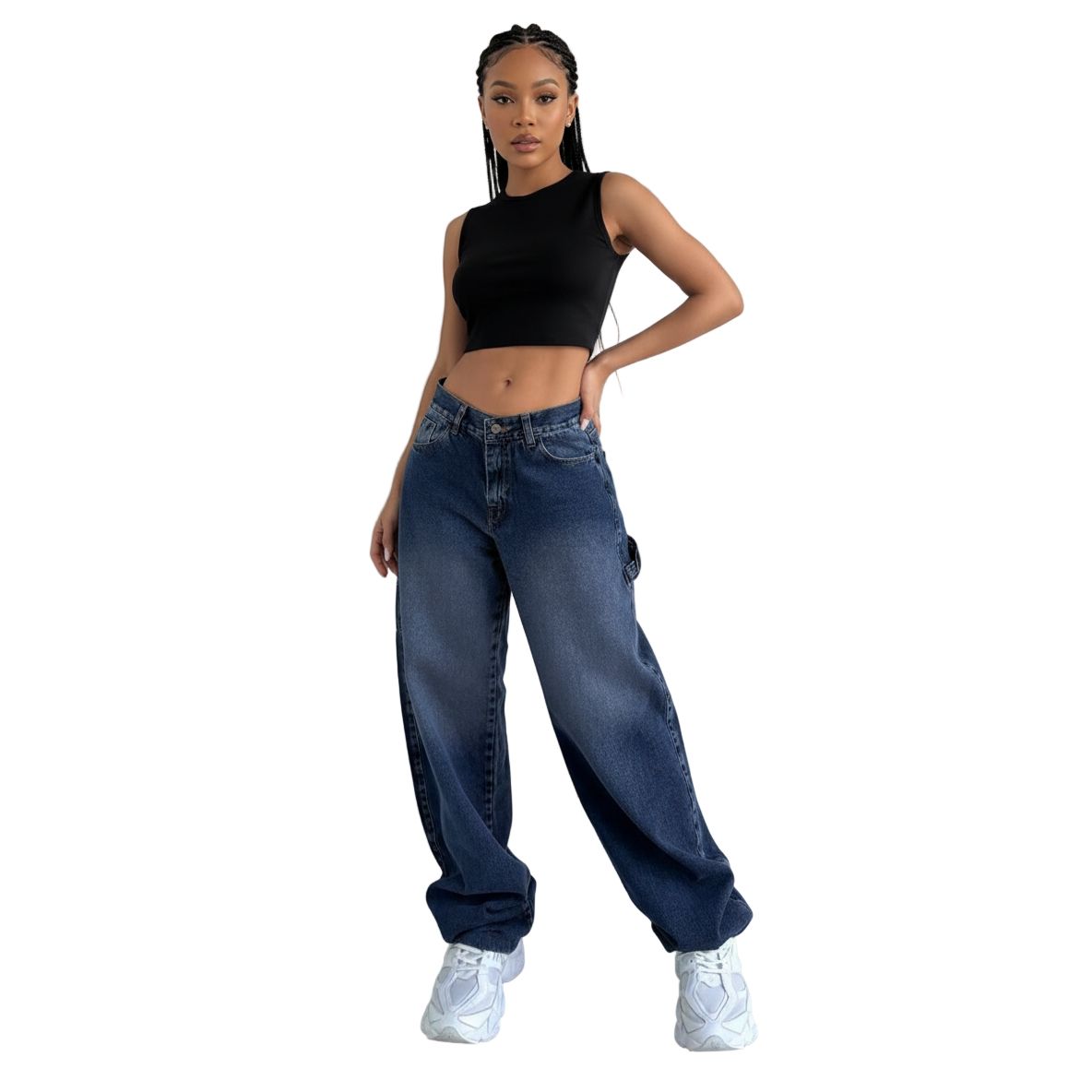 Women's Mid Rise baggy Jeans