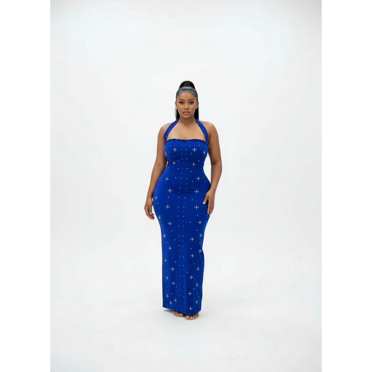 Women's Hanging Neck Style Bodycon Dress