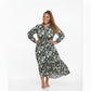 Vintage V-Neck Floral Dress