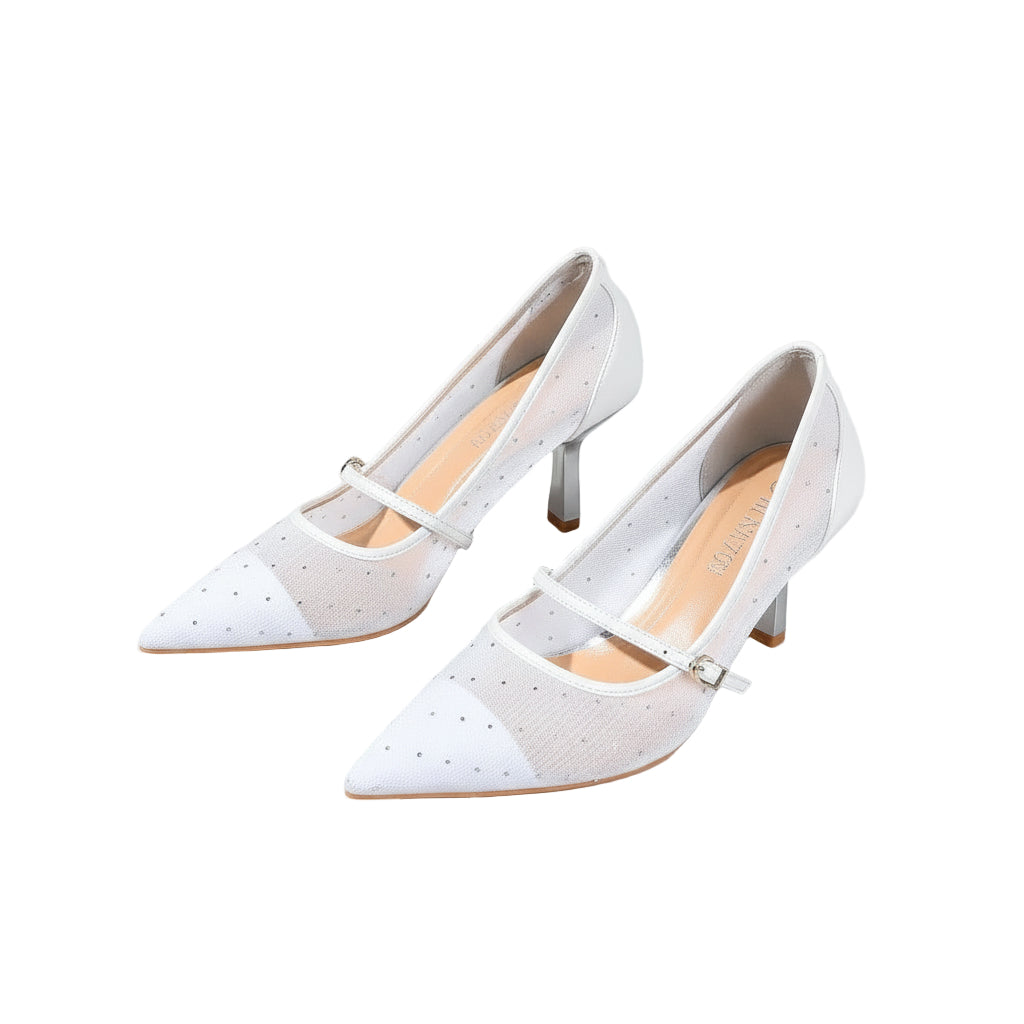 Rhinestone Band Anti-loose Anti-drop Straps High Heels Shoes