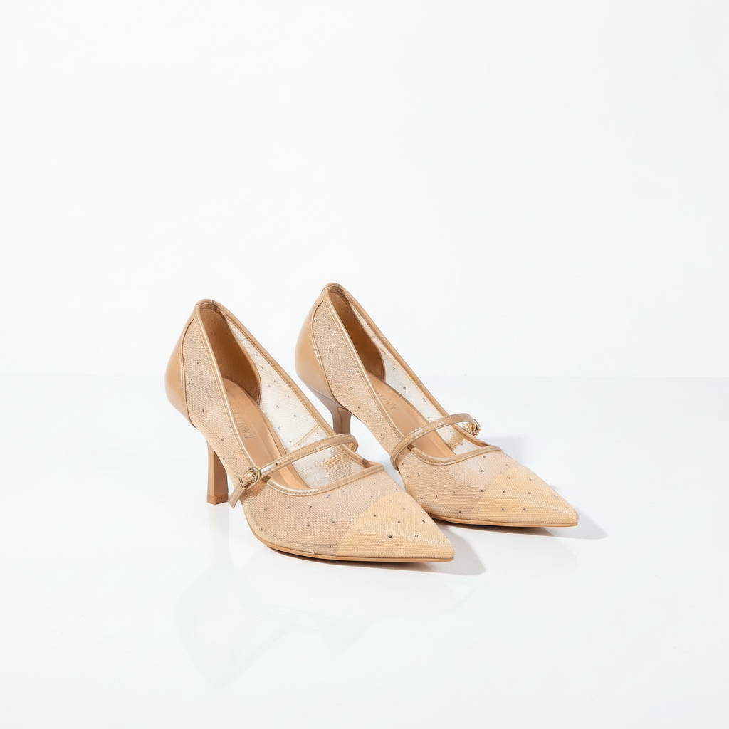 Rhinestone Band Anti-loose Anti-drop Straps High Heels Shoes