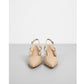 Women's Pointed Toe Slingback Block Heel