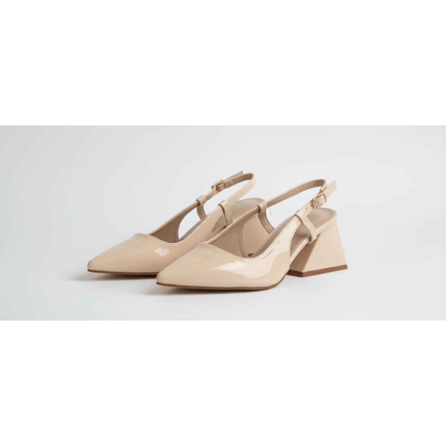 Women's Pointed Toe Slingback Block Heel