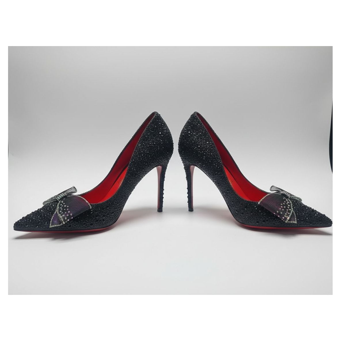 Elegant Pointed Bowknot Rhinestone Stilettos