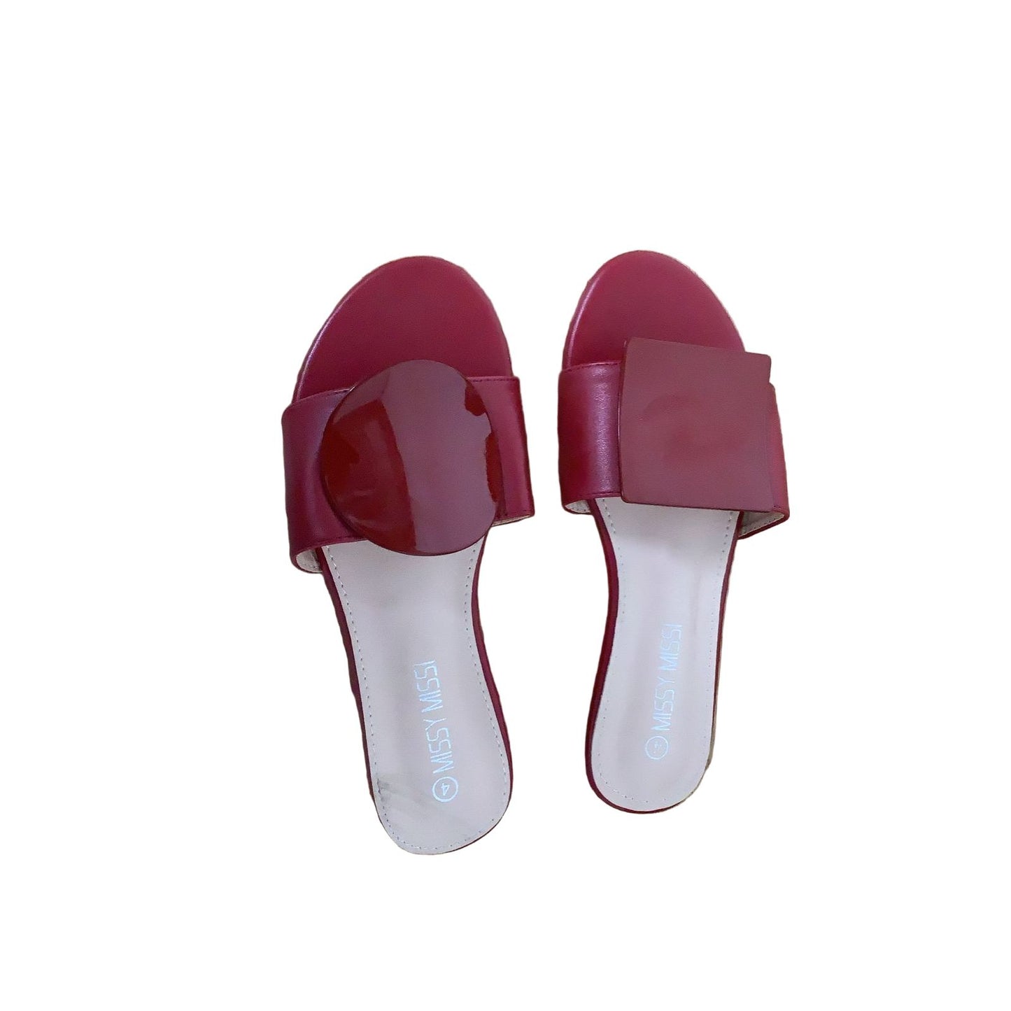 Sexy Square-Circle Design Decor Flip-Flop Shoe