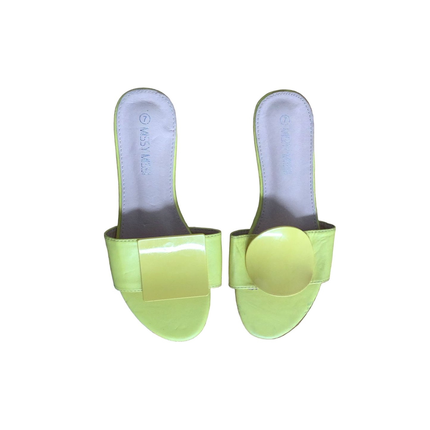 Sexy Square-Circle Design Decor Flip-Flop Shoe