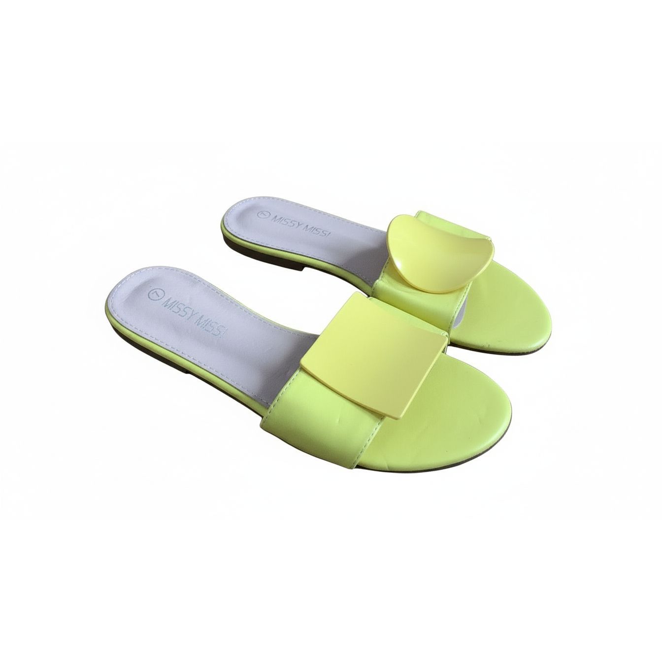 Sexy Square-Circle Design Decor Flip-Flop Shoe