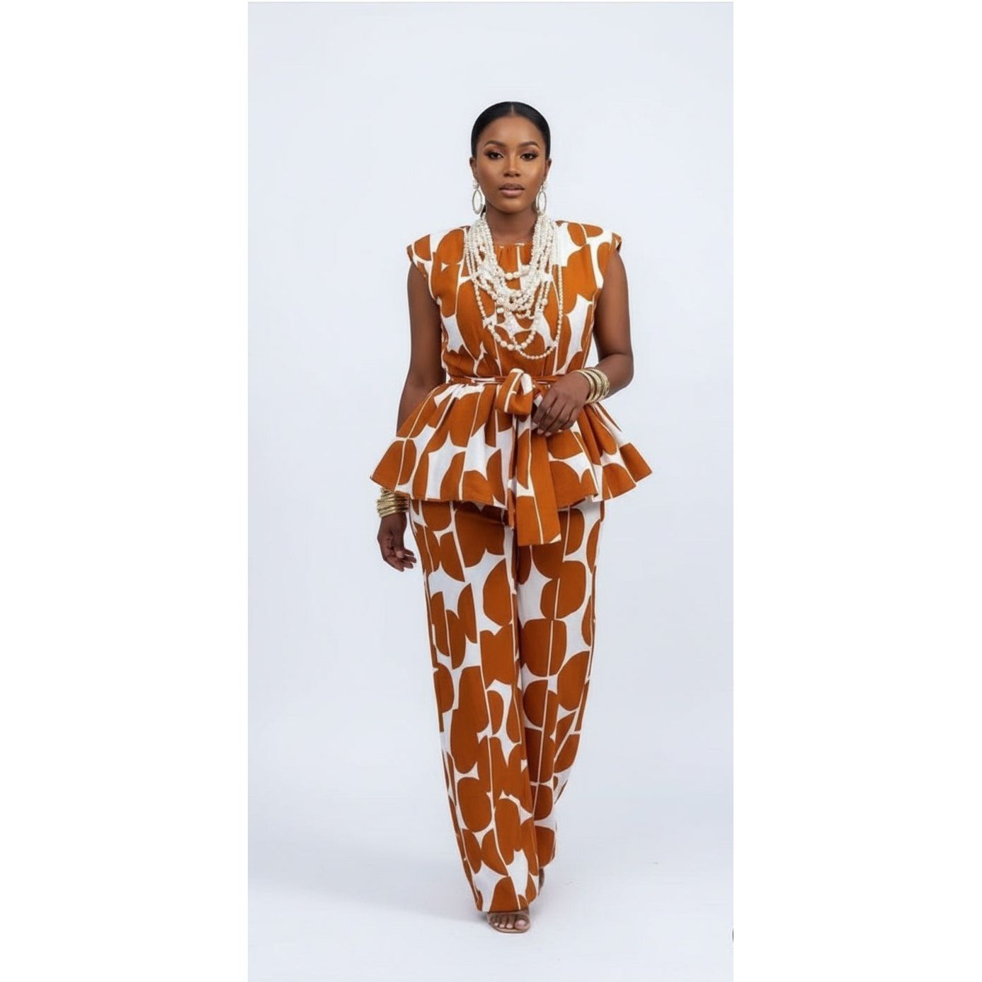 Bold Abstract Print Two-Piece Set