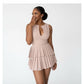 Chic Tiered Pleated Mini Dress