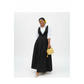 V-Neck Belted Pinafore Maxi Dress