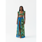 3-Piece Maxi Skirt Cover-Up Tropical Bikini Set